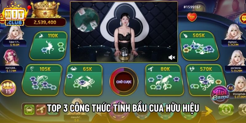 Top 3 công thức tính bầu cua hữu hiệu