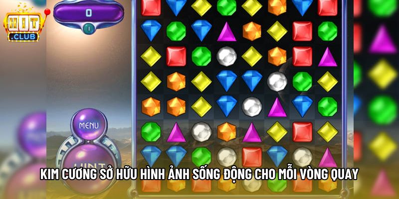 Kim cương sở hữu hình ảnh sống động cho mỗi vòng quay