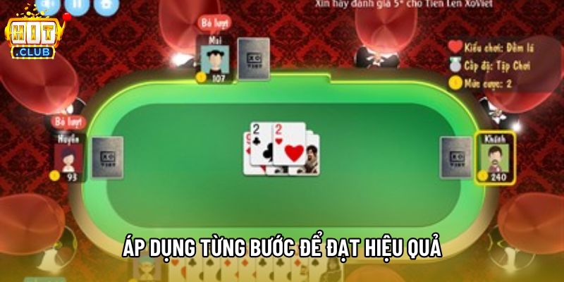 Áp dụng từng bước để đạt hiệu quả